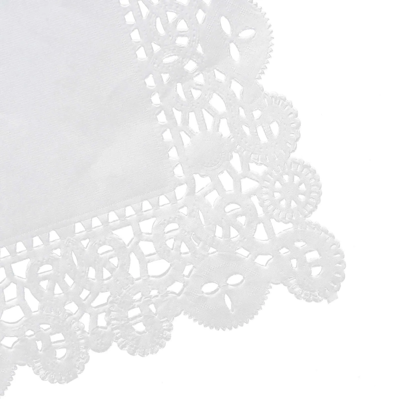 100 Pcs White Food Grade Paper Placemats, Rectangle Lace Paper Doilies 7"x10"