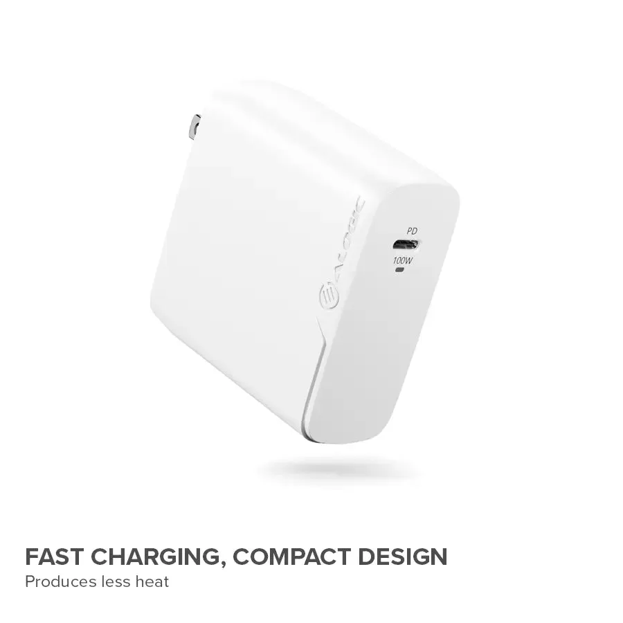 100W Rapid Power GaN Charger - Includes 2m 100W USB-C Charging Cable