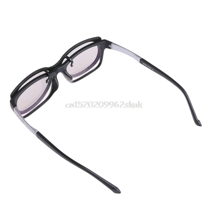 2 PCS Clip-On Type Circular Passive Polarized 3D Glasses For TV/Real 3D Cinema