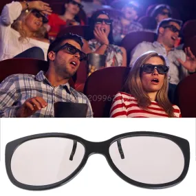 2 PCS Clip-On Type Circular Passive Polarized 3D Glasses For TV/Real 3D Cinema