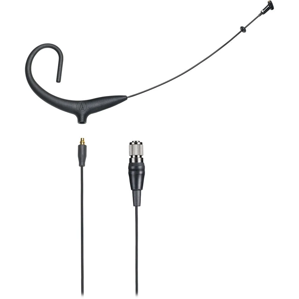 Audio-Technica BP894xcH MicroSet Cardioid Condenser Headworn Microphone and Detachable Cable - Black, 4-Pin Hirose cH-Style