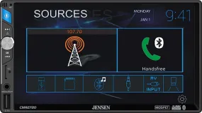 Jensen CMR2720 7" Digital Media Receiver with Built-In Bluetooth