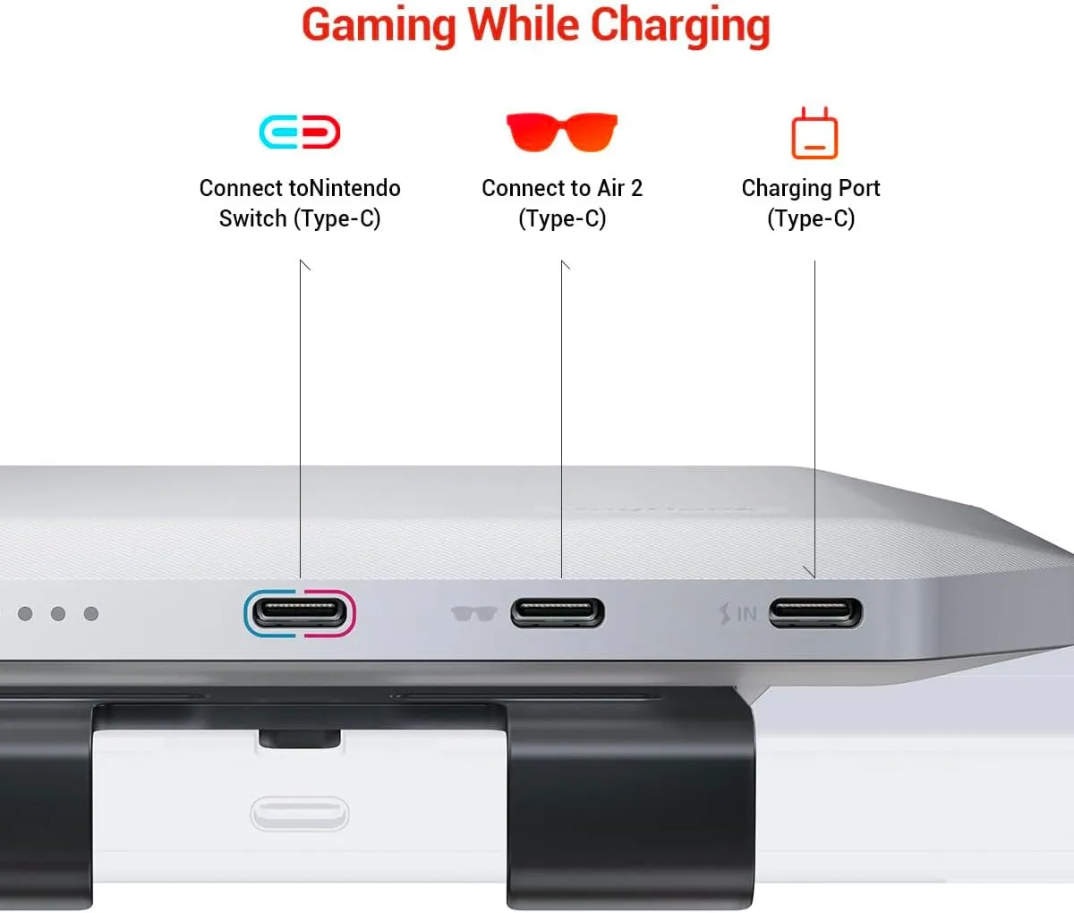 JoyDock Adapter with Battery for connecting Switch and Glasses