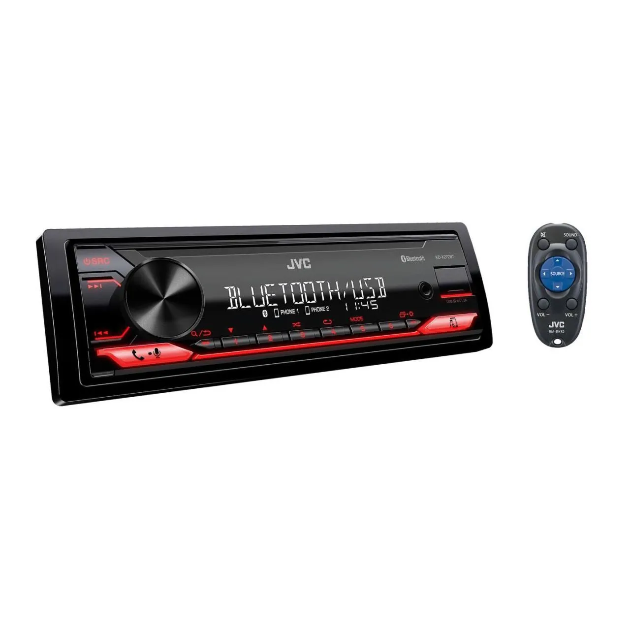 JVC KD-X272BT with Bluetooth/USB/AUX Single Din Radio