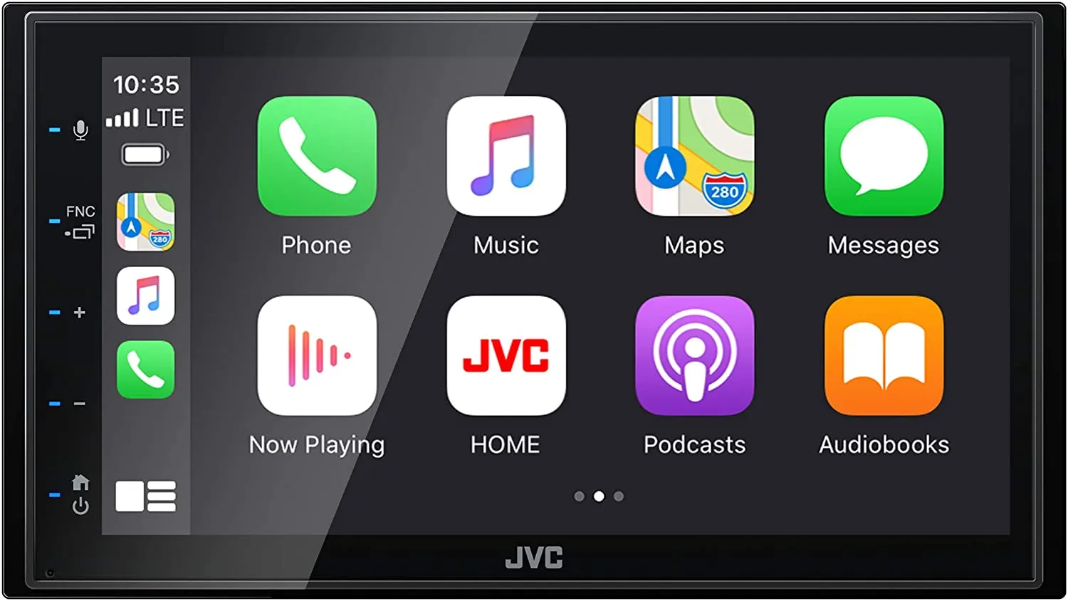 JVC KW-M560BT Apple CarPlay Android Auto Multimedia Player with 6.8" Capacitive Touchscreen