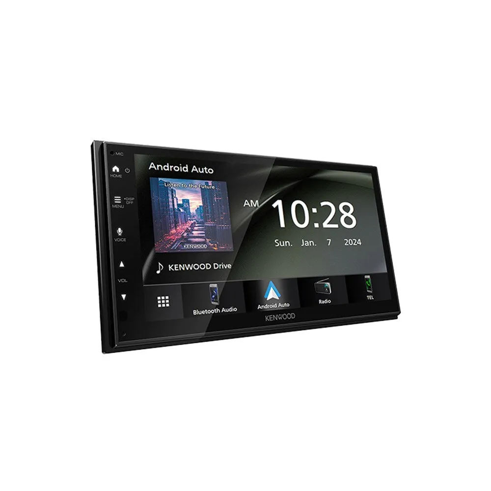 Kenwood DMX5023S Mechless Multimedia Head Unit with Apple CarPlay and Android Auto and 6.8" Capacitive Touch Screen