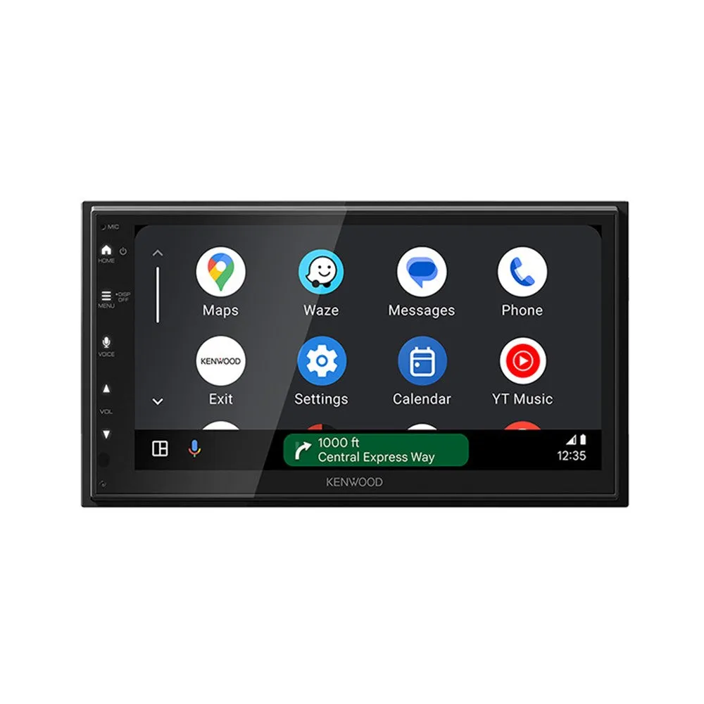 Kenwood DMX5023S Mechless Multimedia Head Unit with Apple CarPlay and Android Auto and 6.8" Capacitive Touch Screen