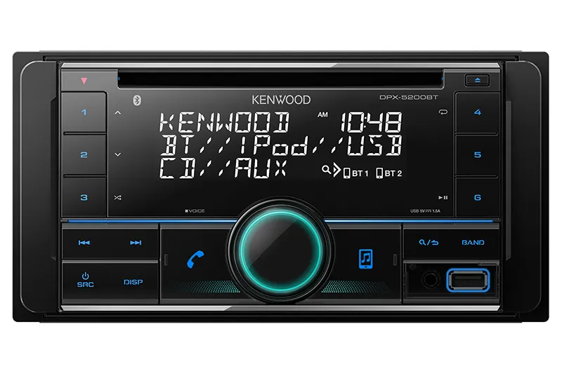 Kenwood Dual Din Bluetooth / USB / CD Receiver DPX-5200BT