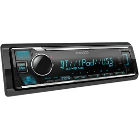 Kenwood KMM-BT408 4 x 50W Single DIN Receiver Head Unit with Bluetooth and iPhone Support