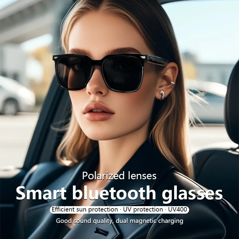 Listen To Music, Talk, Drive and Navigate, UV-proof Polarized Bluetooth Smart Glasses