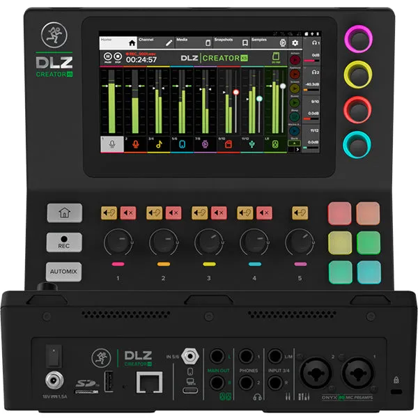 Mackie DLZ Creator XS - Adaptive Digital Mixer for Podcasting and Streaming