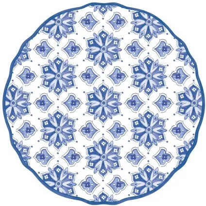 Moroccan Blue Charger Placemats, Place Cards, Napkins & Coasters