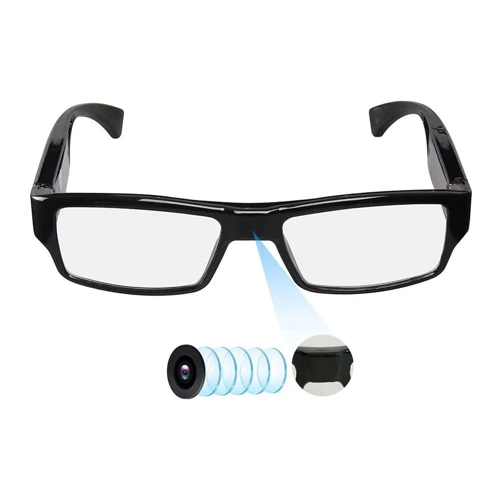 No Hole Hidden Clear Lens Reading Eyeglasses Spy Camera DVR