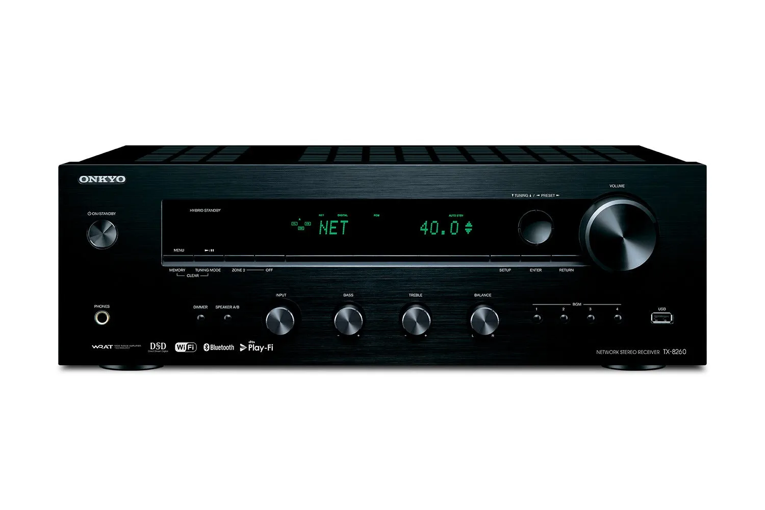 Onkyo TX-8260 Stereo Receiver with Bluetooth and Wifi