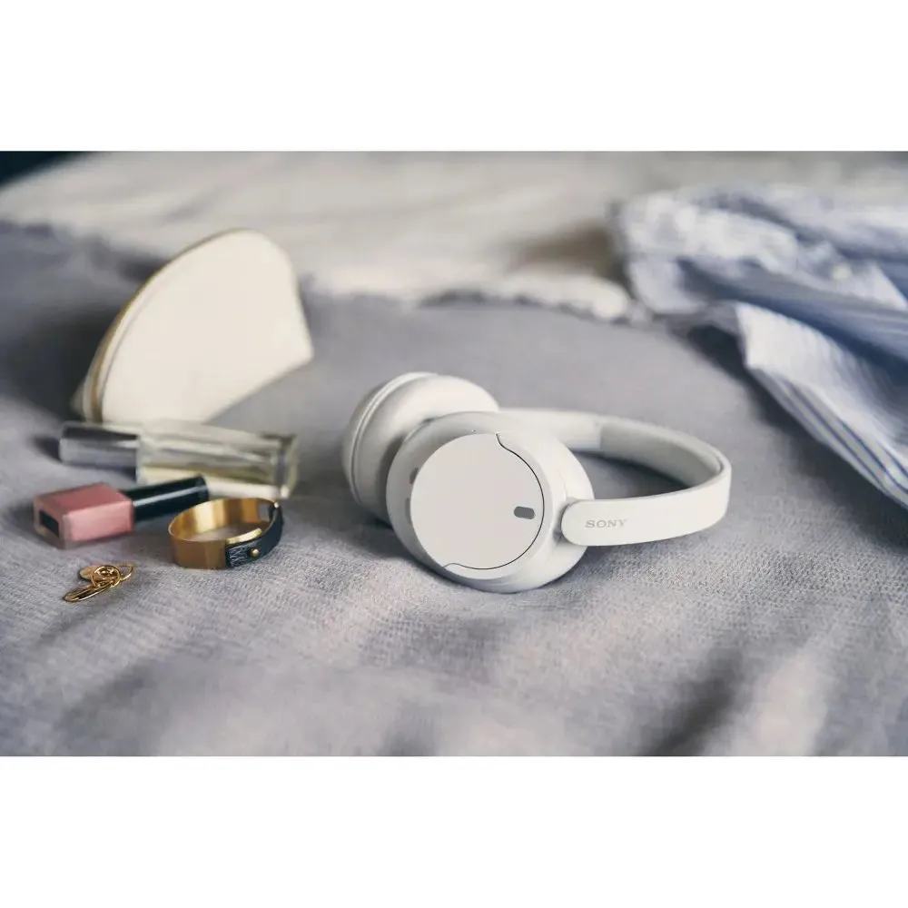 Open Box - Sony WHCH720N Bluetooth Wireless Noise-Canceling Headphones - White