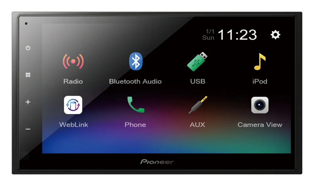 Pioneer DMH-A345BT 6.8” Bluetooth/USB/AUX Double Din Multimedia Player