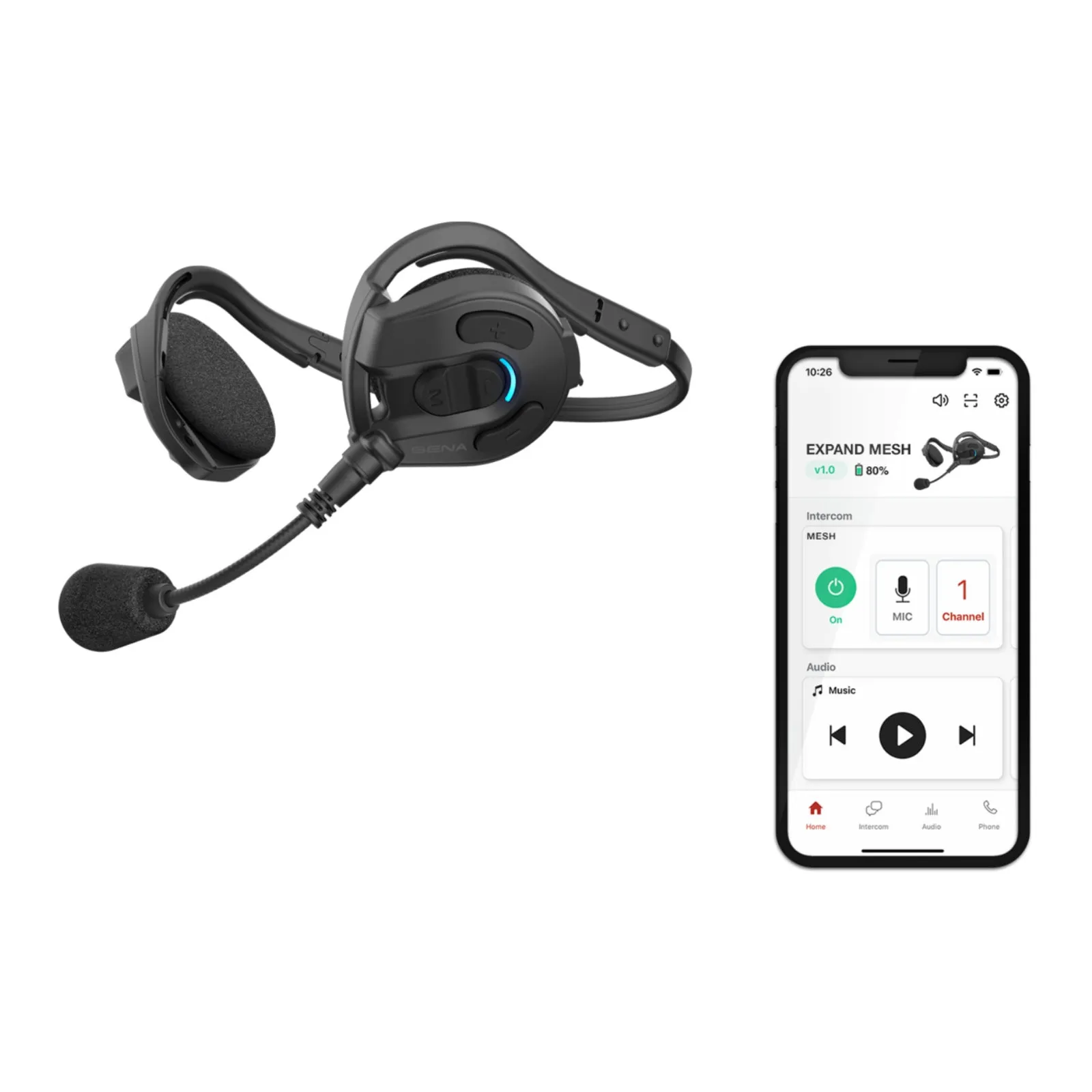 Sena Expand Mesh Bluetooth Intercom Headset