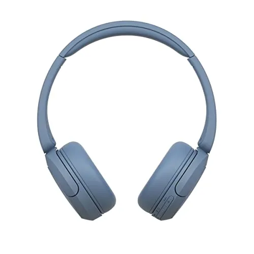 Sony WH-CH520, Wireless On-Ear Bluetooth Headphones with Mic, Upto 50 Hours Playtime, DSEE Upscale, Multipoint Connectivity/Dual Pairing,Voice Assistant App Support for Mobile Phones (Blue)