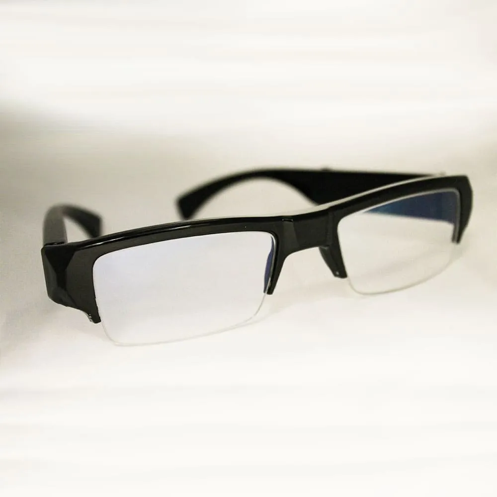 Totally Hidden Clear Lens Eyeglasses Spy Camera DVR - No Hole Camera