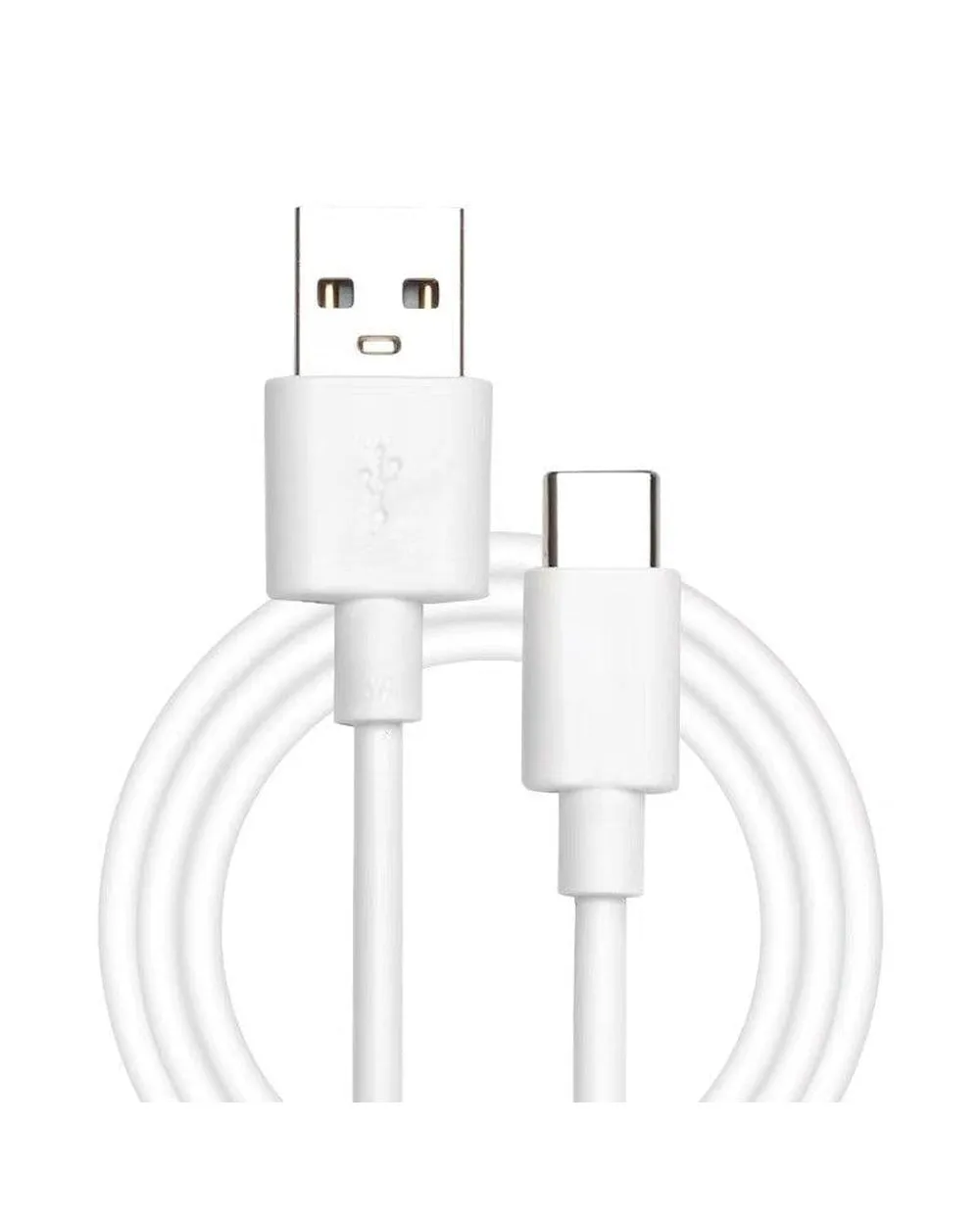 USB to USB-C Power Pod Charging Cord | White Cable